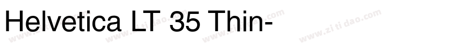Helvetica LT 35 Thin字体转换